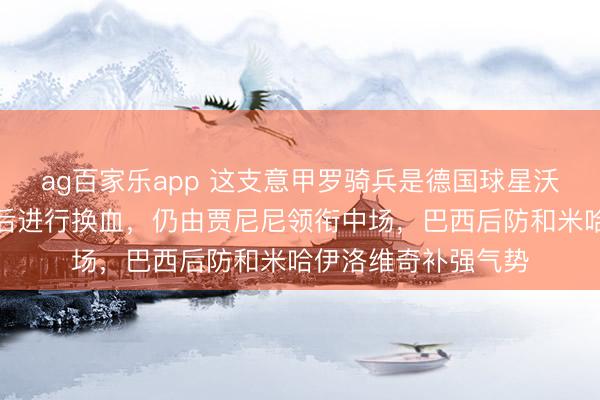 ag百家乐app 这支意甲罗骑兵是德国球星沃勒尔离开俱乐部之后进行换血，仍由贾尼尼领衔中场，巴西后防和米哈伊洛维奇补强气势