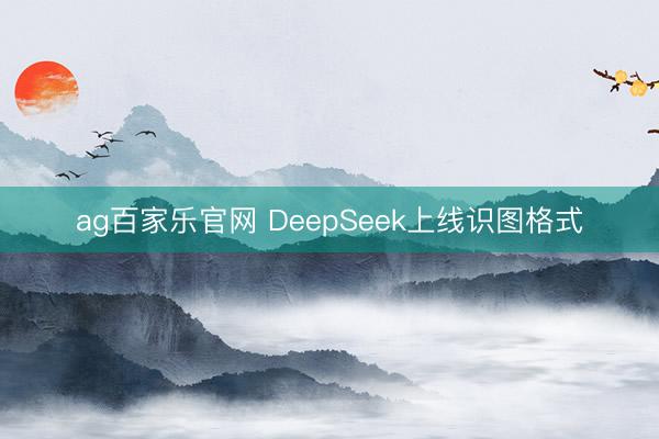 ag百家乐官网 DeepSeek上线识图格式