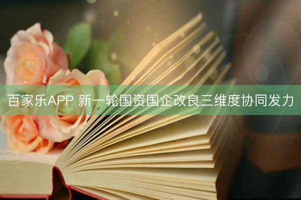 百家乐APP 新一轮国资国企改良三维度协同发力